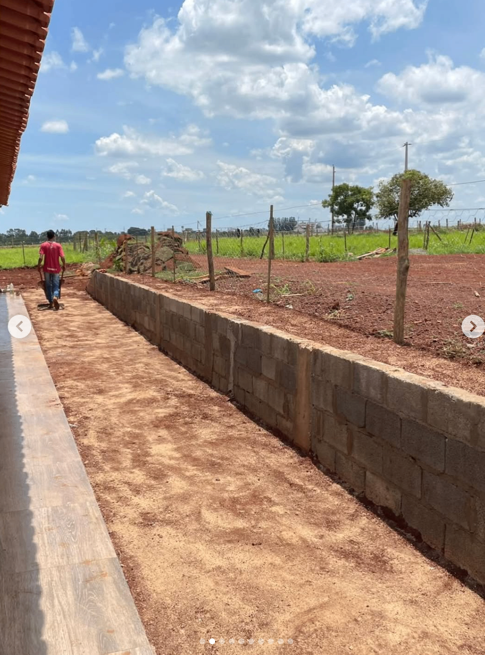 Quintal em Jataí antes da instalação da grama